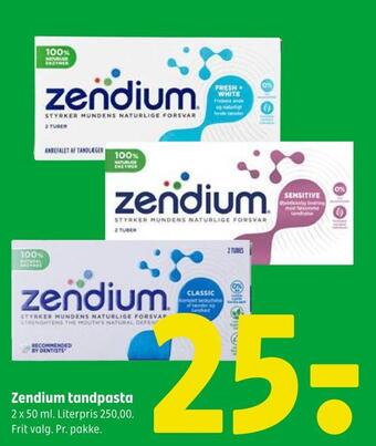 Coop 365 Zendium tandpasta tilbud