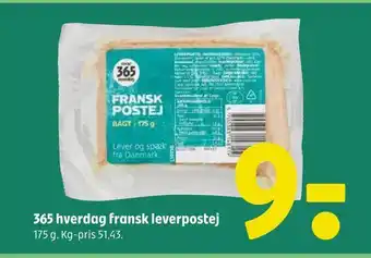 Coop 365 365 hverdag fransk leverpostej tilbud