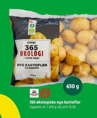 Coop 365 365 økologiske nye kartofler tilbud