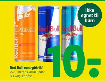 Coop 365 Red bull energidrik tilbud