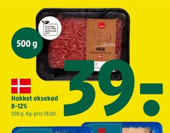 Coop 365 Hakket oksekød 8-12% tilbud