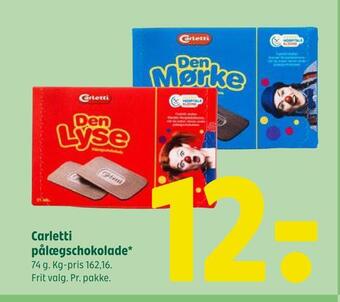 Coop 365 Carletti pålægschokolade tilbud