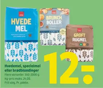 Coop 365 Hvedemel, specialmel eller brødblandinger tilbud