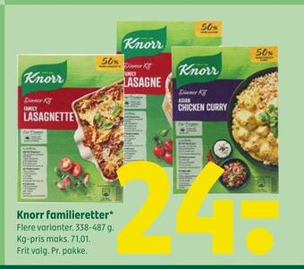 Coop 365 Knorr familieretter tilbud