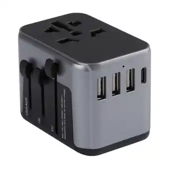 Punkt1 Kulz universal rejseadapter med 3xusb+usbc tilbud