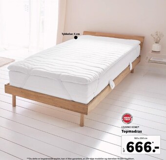 Lidl Livarno home topmadras tilbud