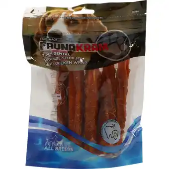 Faunakram 7 stk. dental sticks med kyllingewrap m 180g