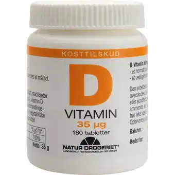 Natur-drogeriet d3-vitamin 35 mcg 180 tab
