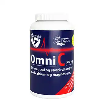 Helsemin Biosym, omnic 500 mg stærk c-vitamin, 180 tab tilbud