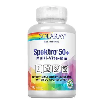Solaray, spektro50+ multi-vita-min, 100 kap