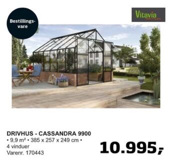 Bygma Vitavia drivhus tilbud