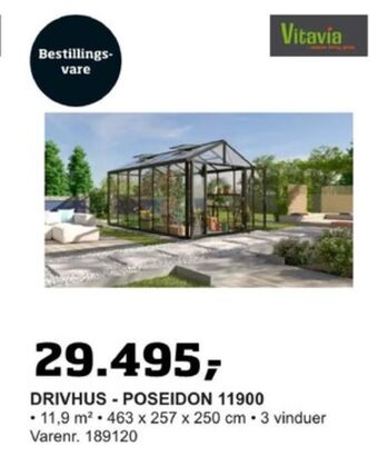 Bygma Vitavia drivhus tilbud