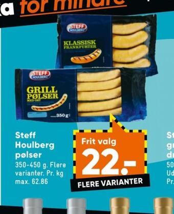 Bilka Steff houlberg grillpølser tilbud