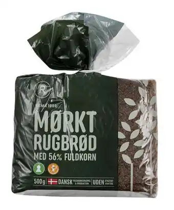REMA 1000 Mørkt rugbrød, 500 g tilbud