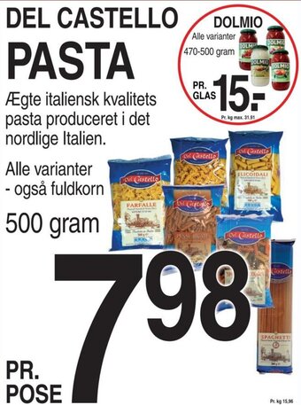 ABC Lavpris Del Castello Pasta tilbud