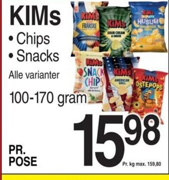 ABC Lavpris Kims Chips, Snacks tilbud