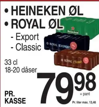 ABC Lavpris Heineken Royal Øl tilbud