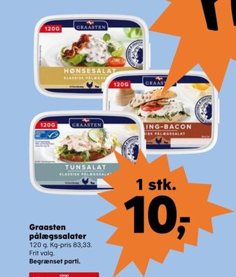 Kvickly Graasten Pålægssalater tilbud