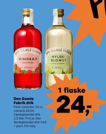 Kvickly Den Gamle Fabrik Drik tilbud