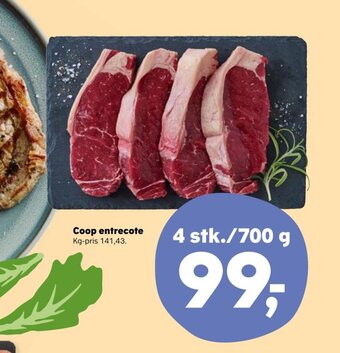 Kvickly Coop Entrecote tilbud