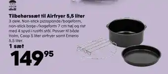 Kvickly Tilbehørssæt Til Airfryer 5.5 Liter tilbud
