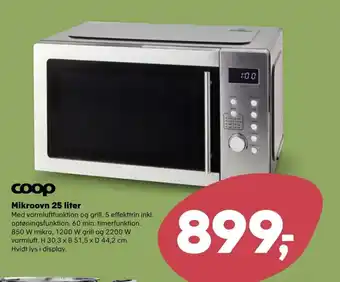 Kvickly Coop Mikroovn 25 Liter tilbud