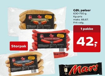 SuperBrugsen Gøl Pølser tilbud