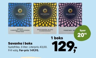 SuperBrugsen Savanha i Boks tilbud