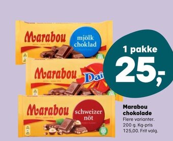 SuperBrugsen Marabou Chokolade tilbud