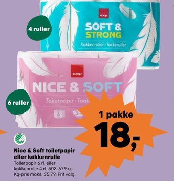 SuperBrugsen Nice & Soft Toiletpapir eller Køkkenrulle tilbud