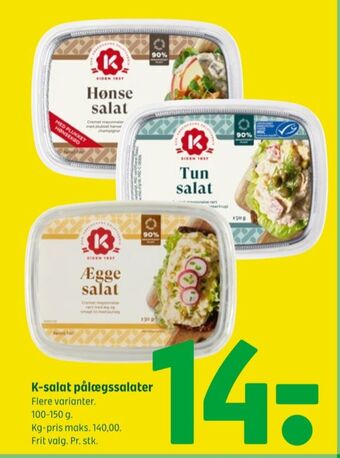 Coop 365 K-salat hønsesalat tilbud