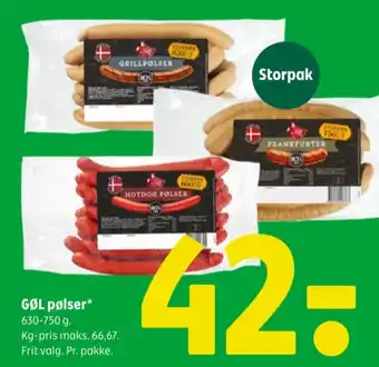Coop 365 Gøl grillpølser tilbud