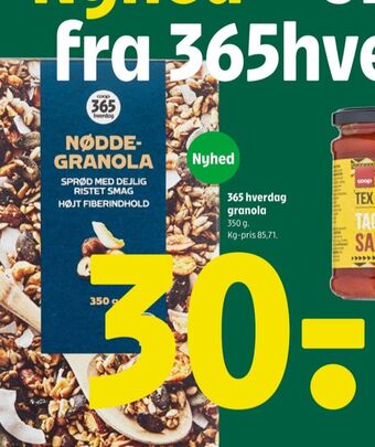 Coop 365 Coop 365 hverdag granola tilbud