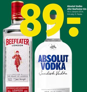 Coop 365 London dry gin tilbud