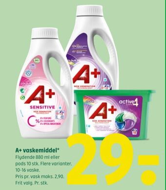 Coop 365 A+ vaskemiddel-flydende tilbud