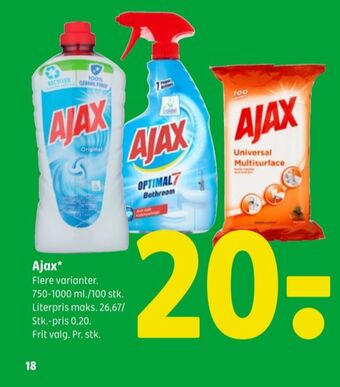 Coop 365 Ajax rengøring - universal tilbud