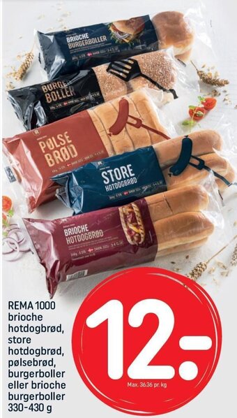 REMA 1000 REMA 1000 Brioche Hotdogbrød tilbud