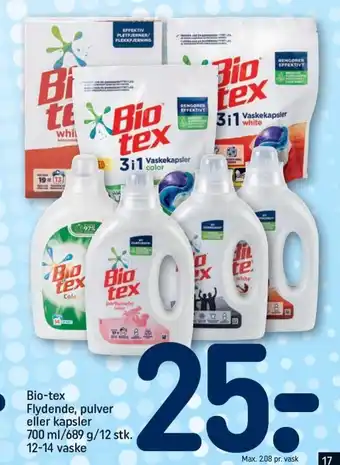 REMA 1000 Bio-Tex Flydende tilbud