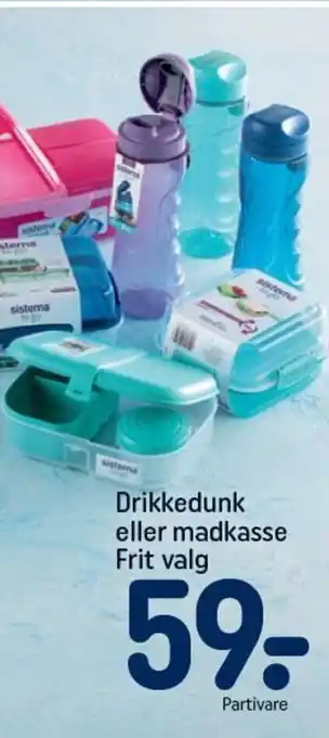 REMA 1000 Drikkedunk Eller Madkasse tilbud