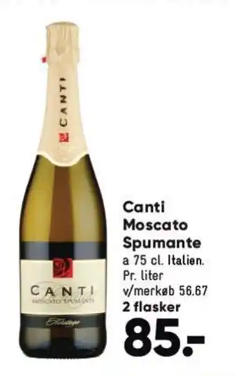 Bilka Canti Moscato Spumante tilbud
