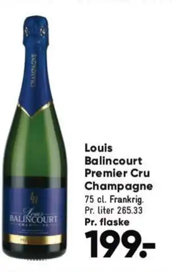 Bilka Louis Balincourt Premier Cru Champagne tilbud