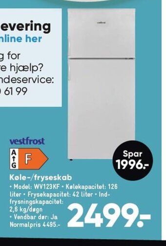 Bilka Køle-/Fryseskab tilbud