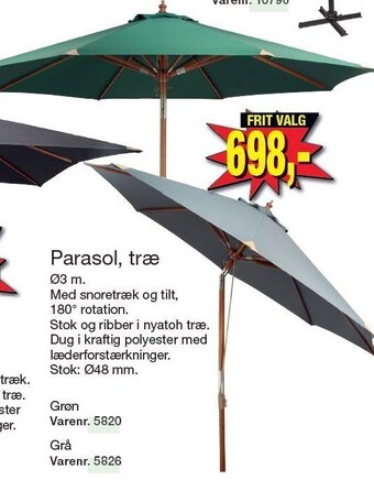 Harald Nyborg Parasol, træ tilbud