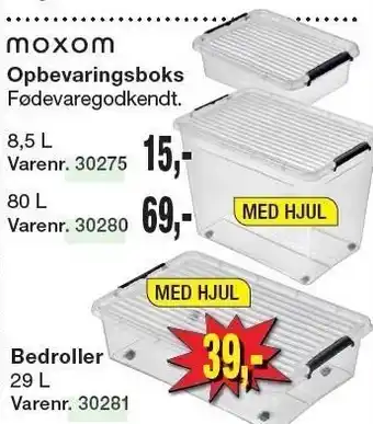 Harald Nyborg Moxom opbevaringsboks eller bedroller tilbud