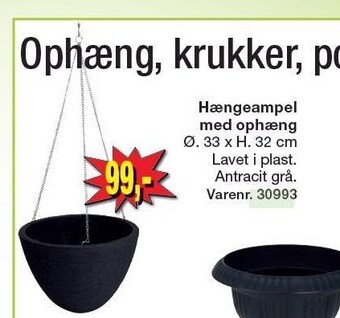 Harald Nyborg Hængeampel med ophæng tilbud