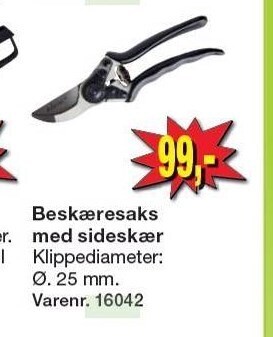 Harald Nyborg Beskæresaks m. sideskær tilbud