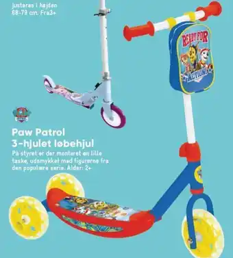 Bilka Paw Patrol 3-Hjulet Løbehjul tilbud