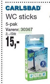 Harald Nyborg Carlsbad wc sticks tilbud