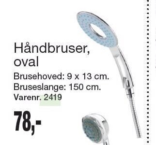 Harald Nyborg Håndbruser oval tilbud