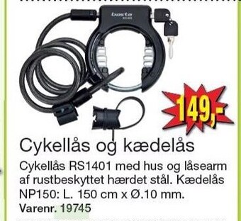 Harald Nyborg Cykellås og kædelås tilbud